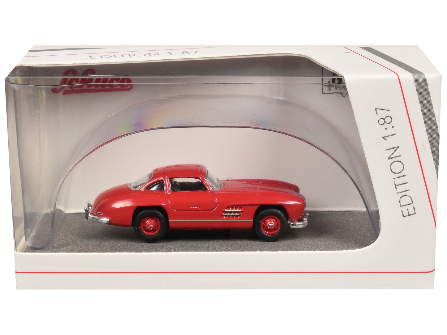 Mercedes-Benz 300 SL Gullwing Coupe Red 1/87 (HO) Diecast Model Car by Schuco
