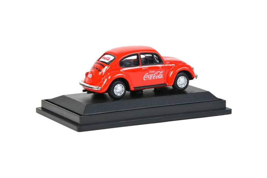 1966 Volkswagen Beetle "Coca-Cola" Red 1/72 Diecast Model Car by Motorcity Classics
