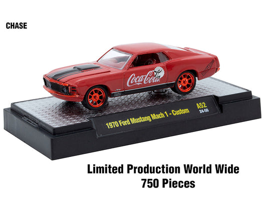 "Coca-Cola" Set of 3 pieces Release 52 Limited Edition to 10000 pieces Worldwide 1/64 Diecast Model Cars by M2 Machines