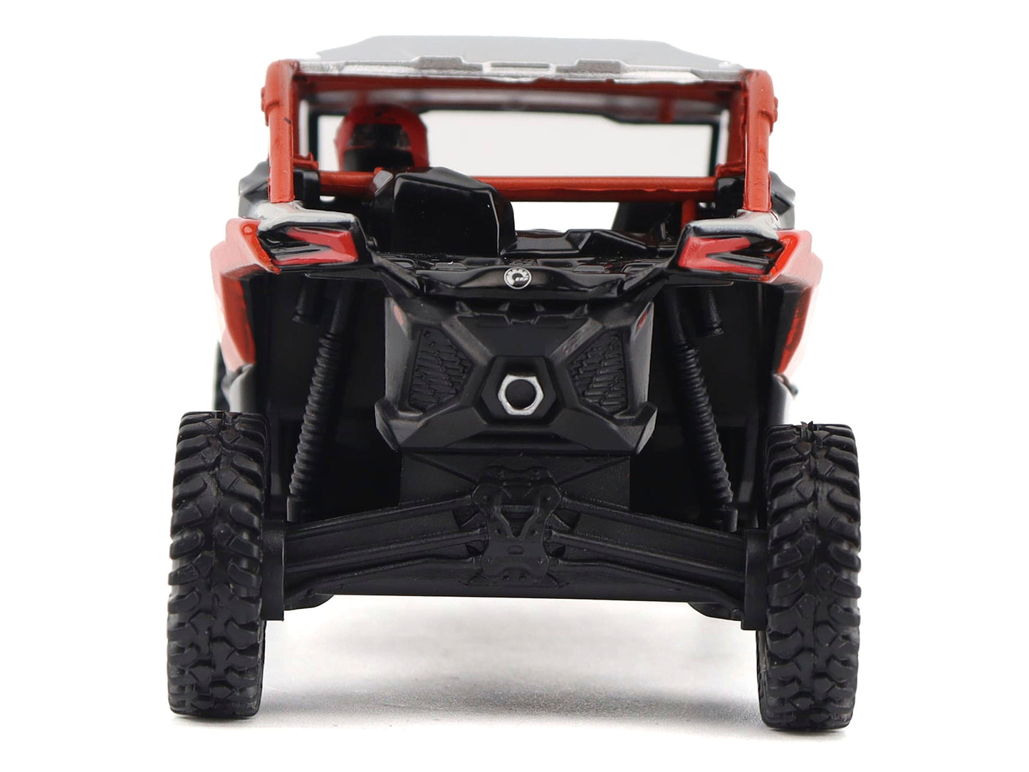 Can-Am Maverick X3 X RS Turbo RR Chalk Gray and Magma Red with Driver Figure 1/32 Diecast Model by BRP Models
