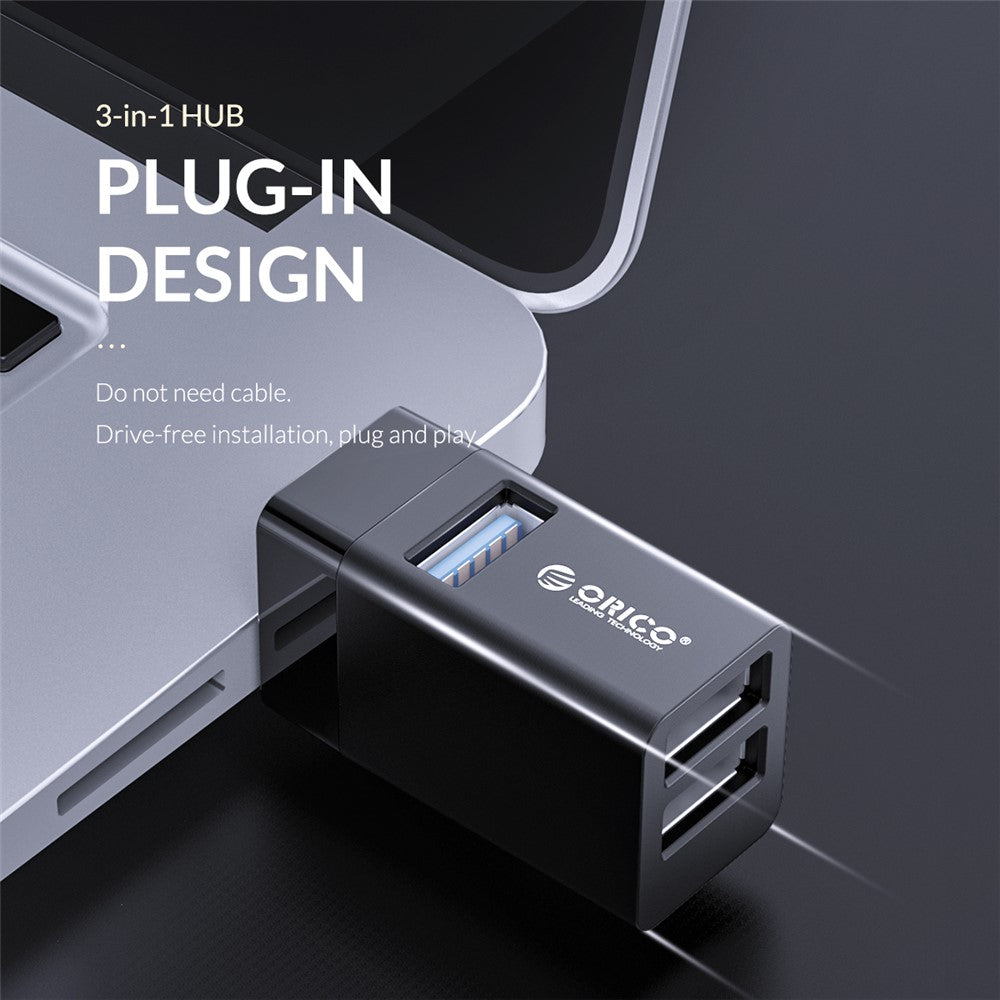 ORICO MINI-U32-BP USB 3.0 Hub Mini USB 2.0 Splitter 3-port High Speed Expanded Wireless USB HUB for Desktop Laptop