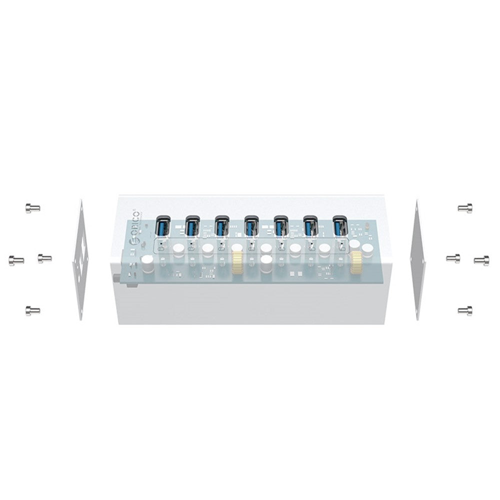 ORICO A3H7-SV Aluminum Alloy 7 Port USB3.0 Hub