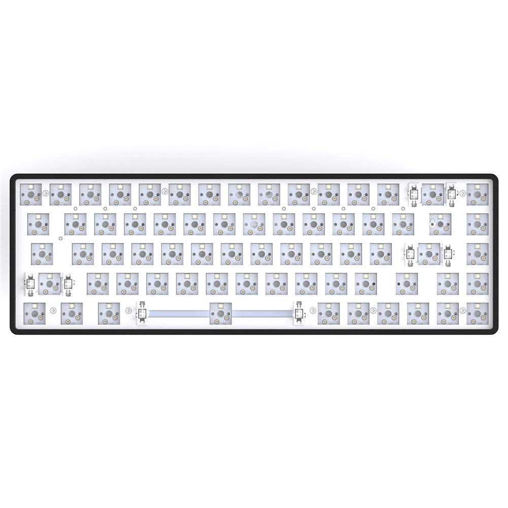 MAG68 Hot-Swappable Bluetooth+USB Wired+2.4G Wireless Mechanical Keyboard Kit with 68 Keys