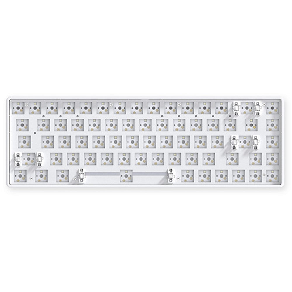 68-Key Hot Swappable Wireless+USB Wired+Bluetooth-compatible Mechanical Keyboard Kit