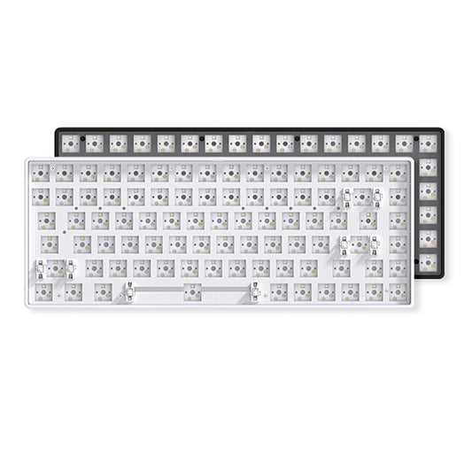 68-Key Hot Swappable Wireless+USB Wired+Bluetooth-compatible Mechanical Keyboard Kit