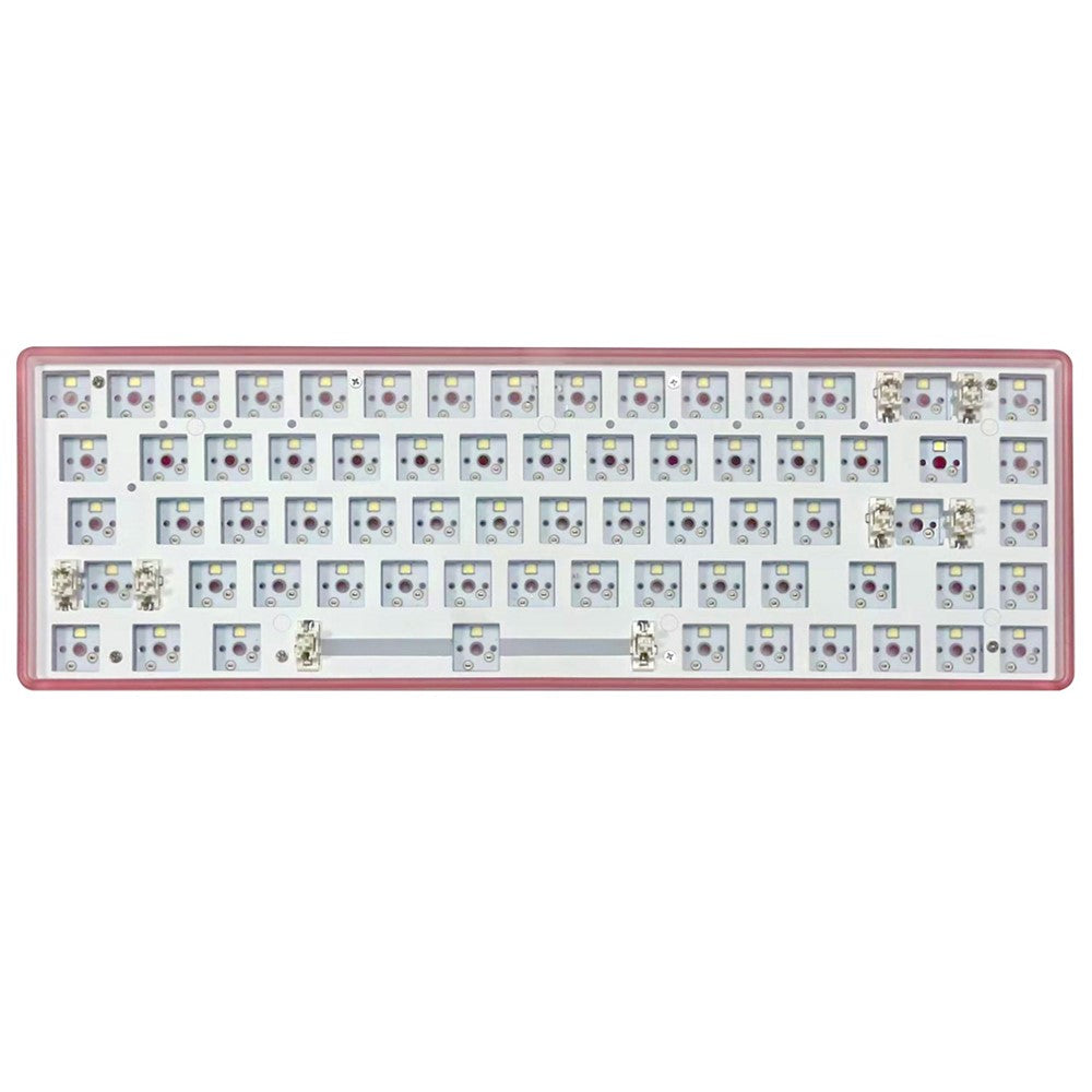 68-Key Hot Swappable Wireless+USB Wired+Bluetooth-compatible Mechanical Keyboard Kit