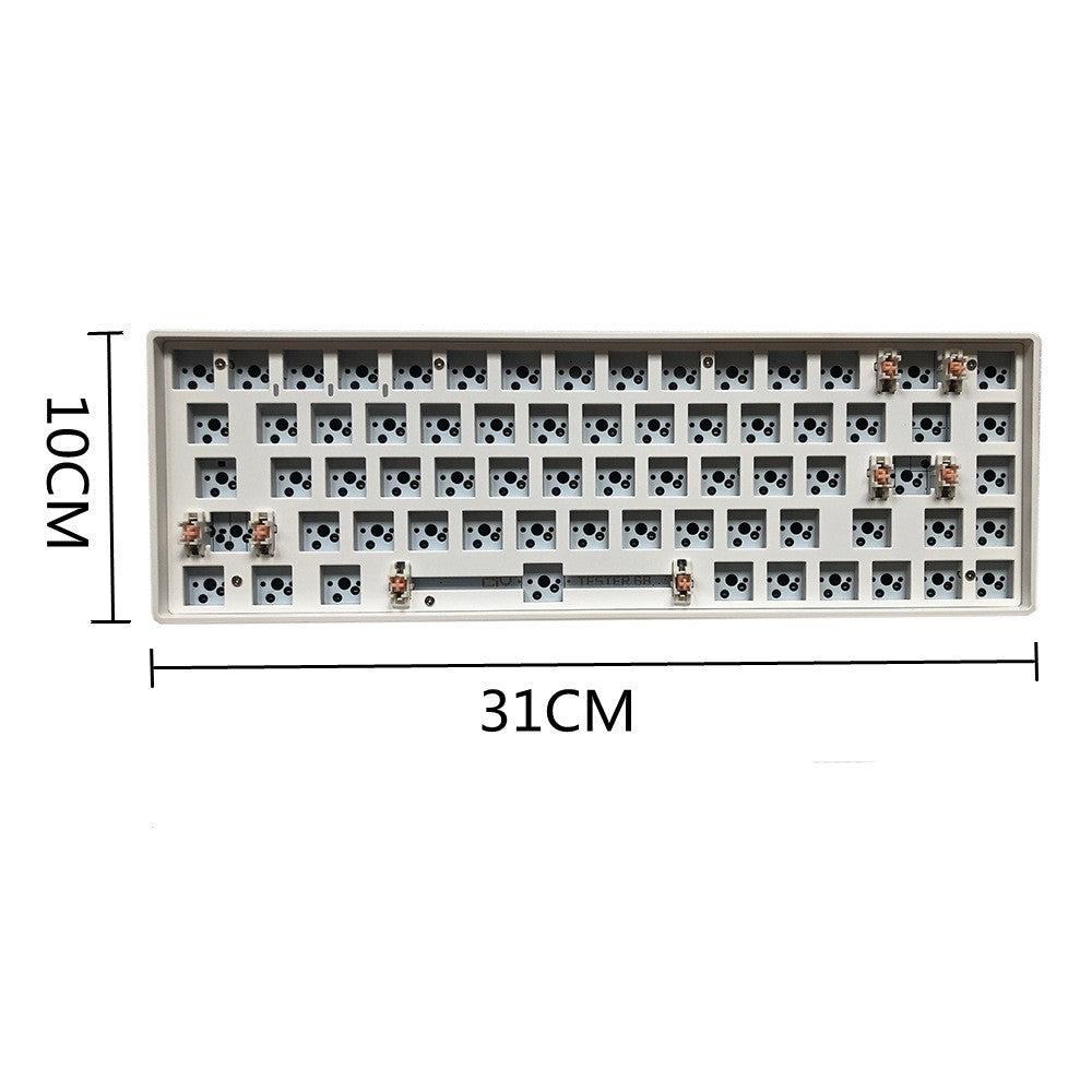 TESTER 68 Hot Swappable 2.4G Wireless+Bluetooth-compatible Mechanical Keyboard Kit