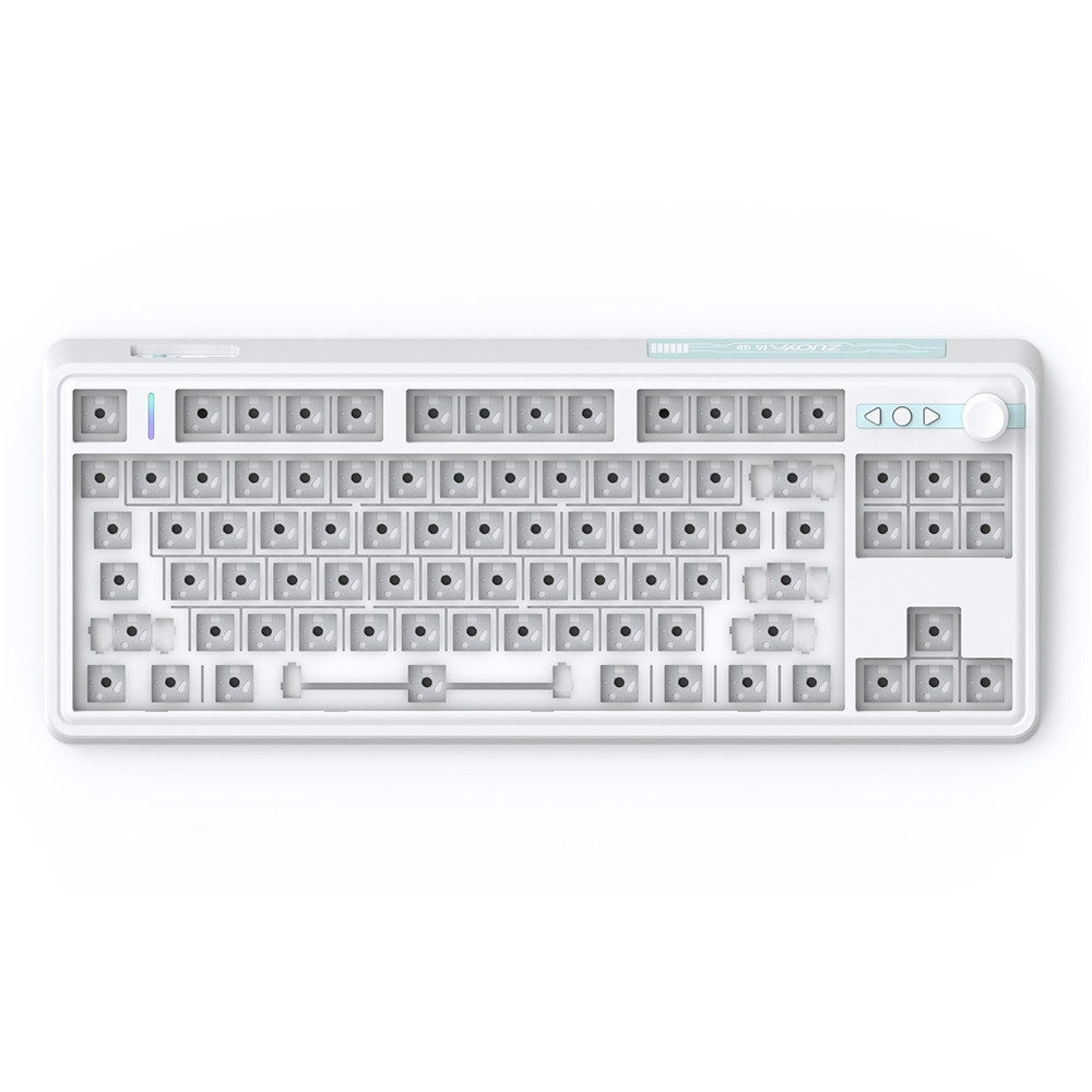 LS01 RGB Keyboard Kit Hot Swap Bluetooth+USB-C Wired+2.4G Wireless Mechanical Keyboard