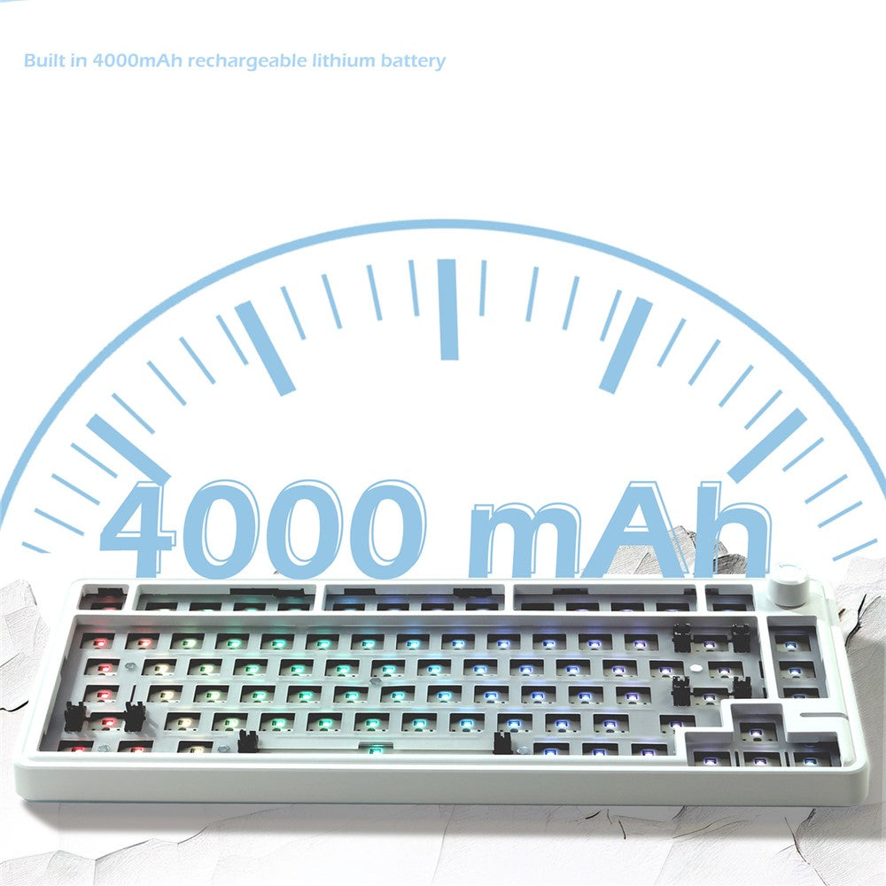 LS02 Gasket-Mounted Mechanical Keyboard Kit Support Bluetooth-compatible / Wired / Wireless Connection