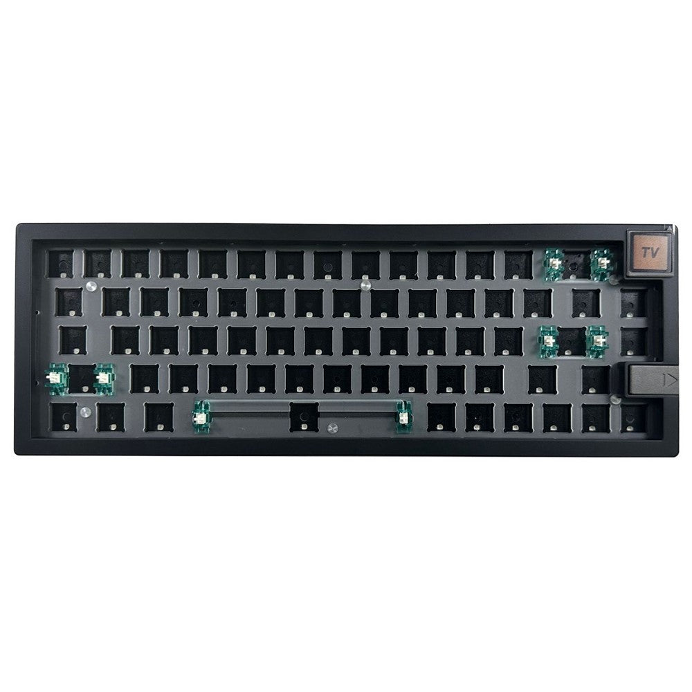 GMK67-S Hot Swappable Wireless+Wired+Bluetooth-compatible Keyboard Kit with Screen, RGB Backlight