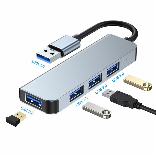 2013U 4-in-1 USB 3.0 Hub 1x USB 3.0 + 3x USB 2.0 Docking Station 4-port Expansion Adapter
