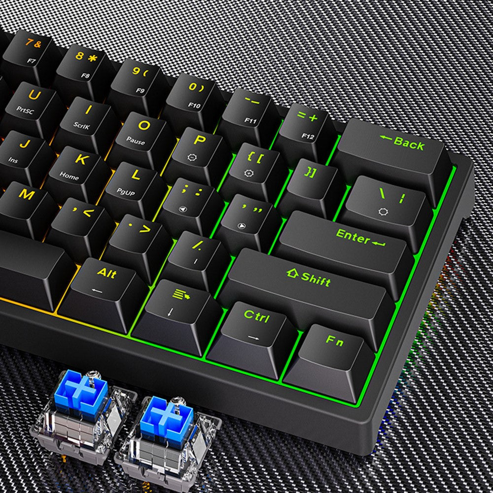 Y-FRUITFUL K33 61 Keys Type C Hot Swappable Mechanical Gaming Keyboard with RGB Light