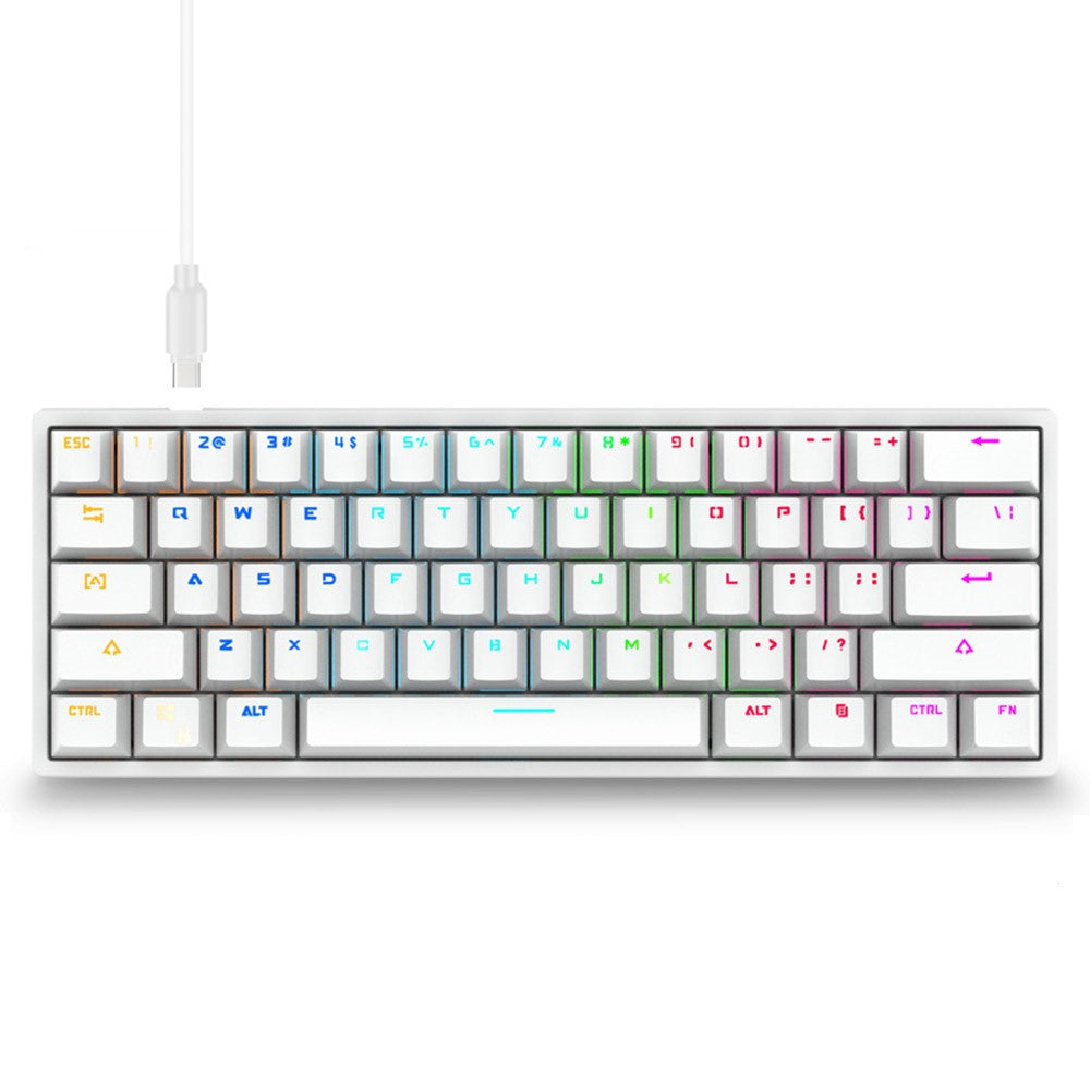 Y-FRUITFUL K33 61 Keys Type C Hot Swappable Mechanical Gaming Keyboard with RGB Light