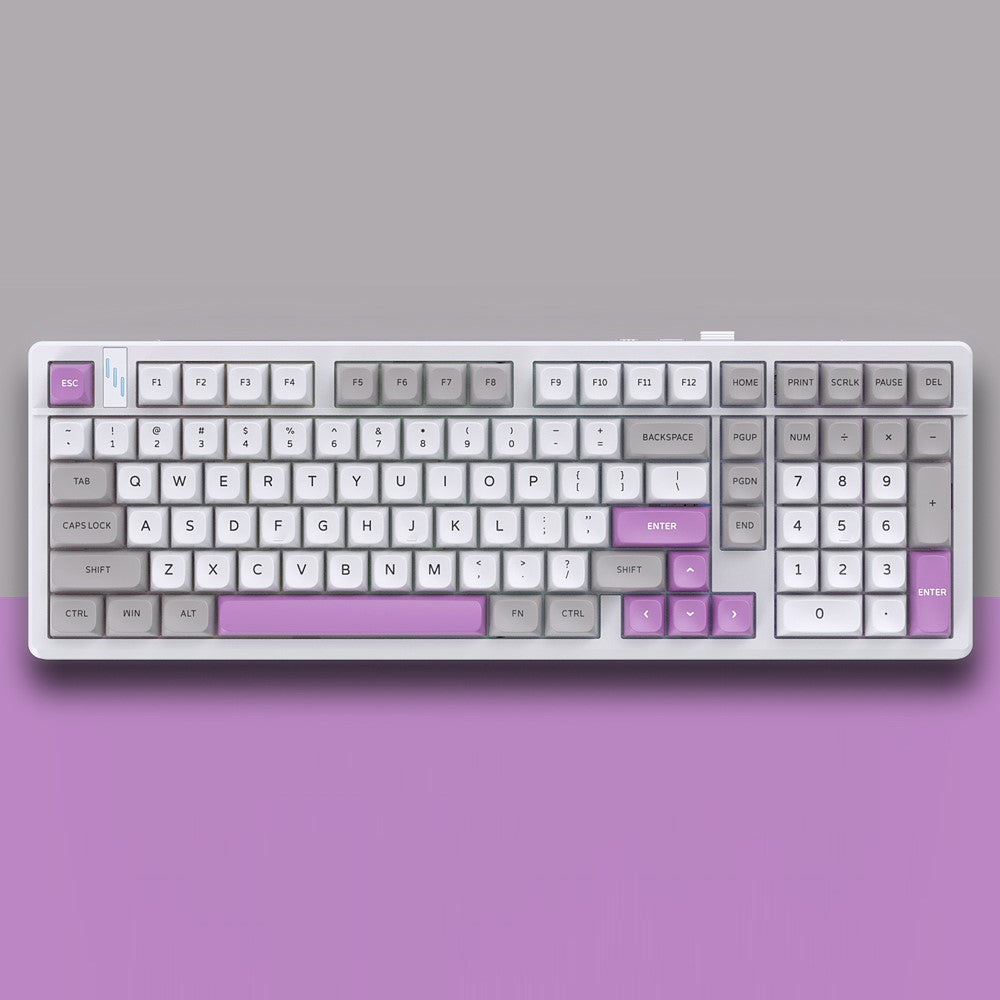 Y-FRUITFUL K102 102 Keys Tri-Mode Keyboard Gasket Structure Mechanical Gaming Keyboard with RGB Light