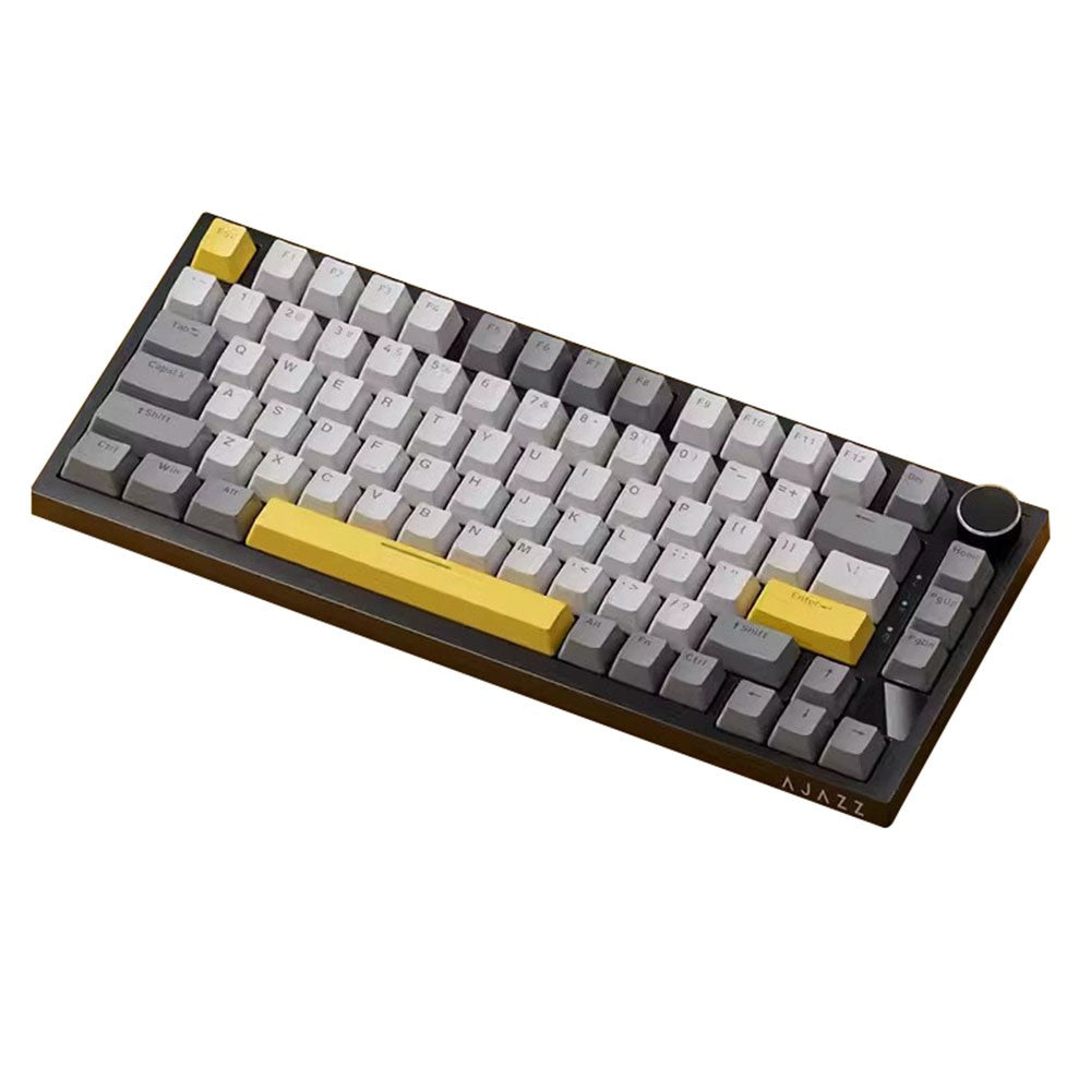 AJAZZ AK820pro Wireless Mechanical Keyboard Bluetooth-compatible Tri-Mode with Flying Fish Switches 81 Keys RGB Backlit Keyboard
