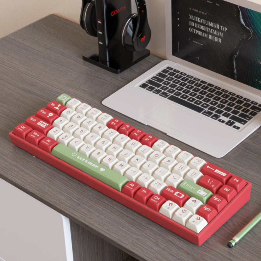 AJAZZ AK680 1.6m USB Wired Gaming Keyboard 68 Keys Hot Swappable Mechanical Keyboard