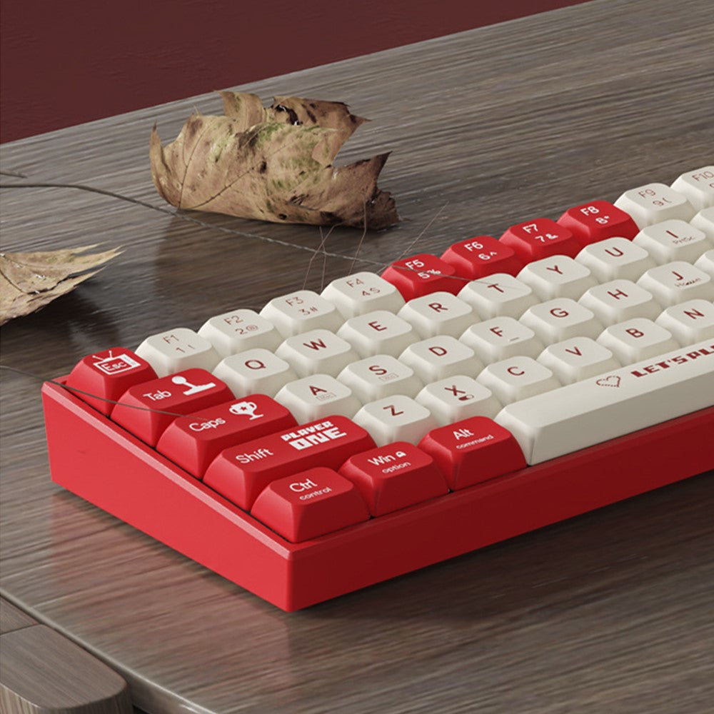 AJAZZ AK680 1.6m USB Wired Gaming Keyboard 68 Keys Hot Swappable Mechanical Keyboard