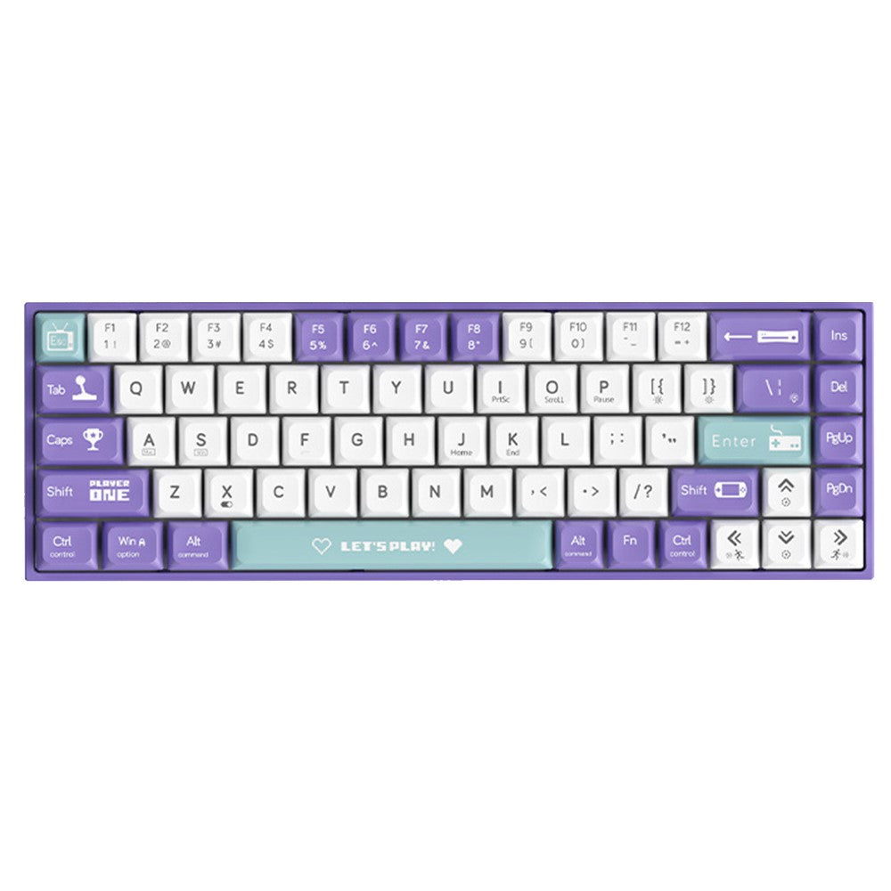 AJAZZ AK680 1.6m USB Wired Gaming Keyboard 68 Keys Hot Swappable Mechanical Keyboard