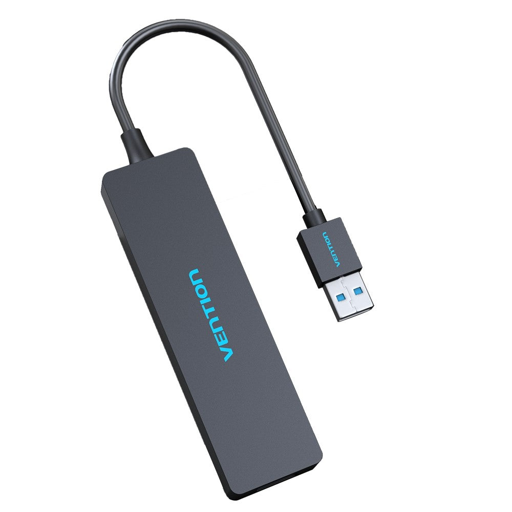 VENTION CHKBB 4 Ports USB 3.0 Hub High Speed Data Transfer Docking Station for Desktop PC / Laptop