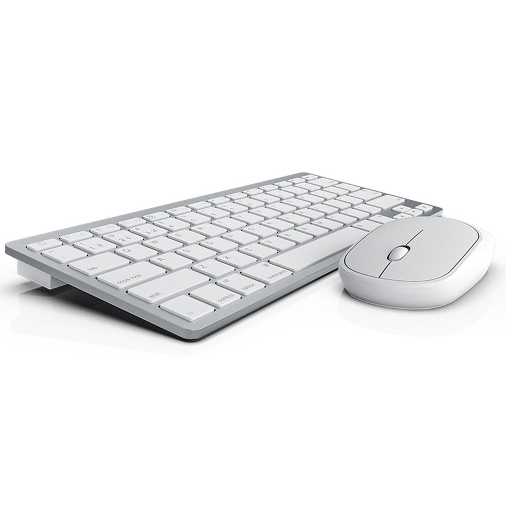 B666+MS-800 Wireless Bluetooth-Compatible Silent Keyboard and Mouse Set for iOS  /  Android  /  Windows