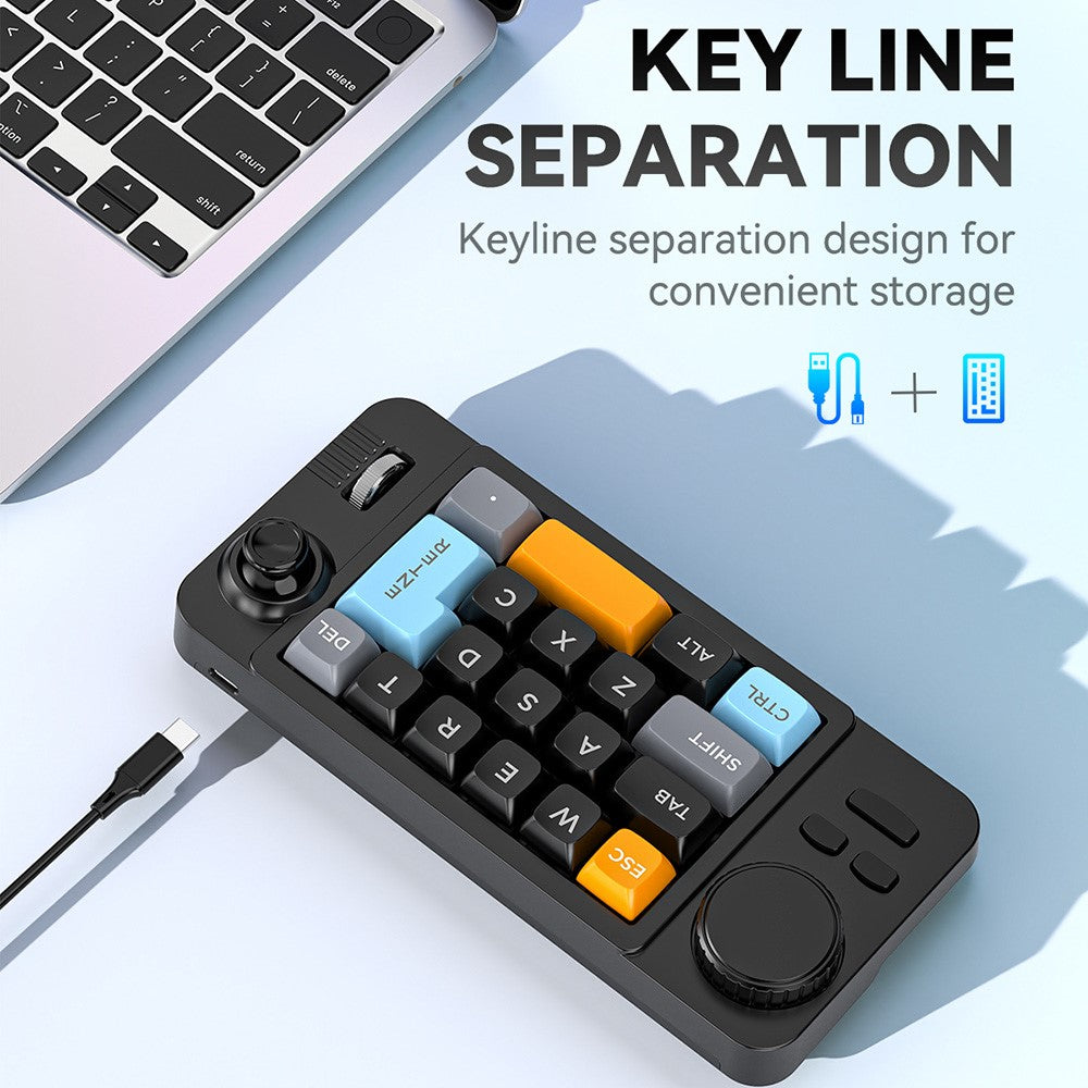 K811 19 Keys Wired Gaming Keyboard Macro Programmable Mechanical Keyboard with RGB Backlit