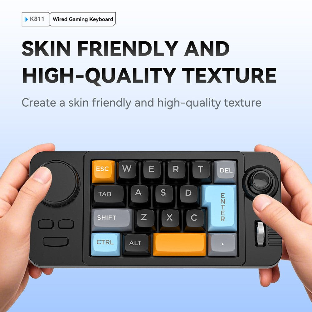 K811 19 Keys Wired Gaming Keyboard Macro Programmable Mechanical Keyboard with RGB Backlit