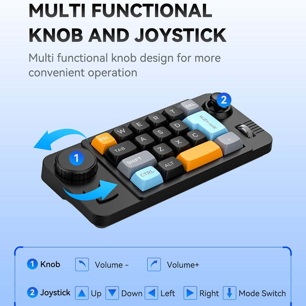 K811 19 Keys Wired Gaming Keyboard Macro Programmable Mechanical Keyboard with RGB Backlit