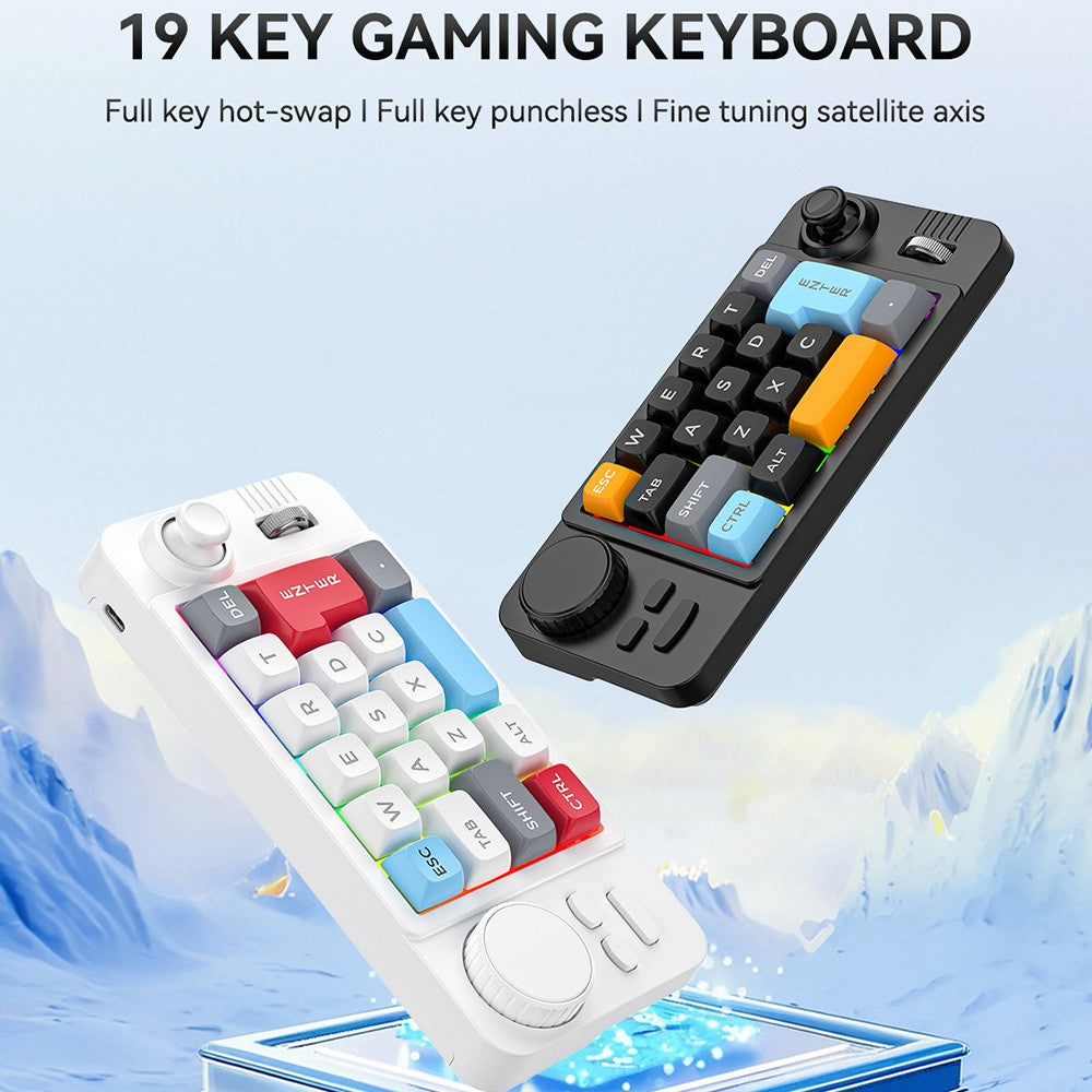 K811 19 Keys Wired Gaming Keyboard Macro Programmable Mechanical Keyboard with RGB Backlit