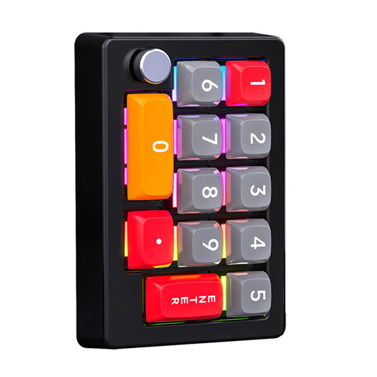 MKESPN K808 Mini Mechanical Keyboard 13 Keys Hot-Swappable RGB Backlit Programmable Keypad