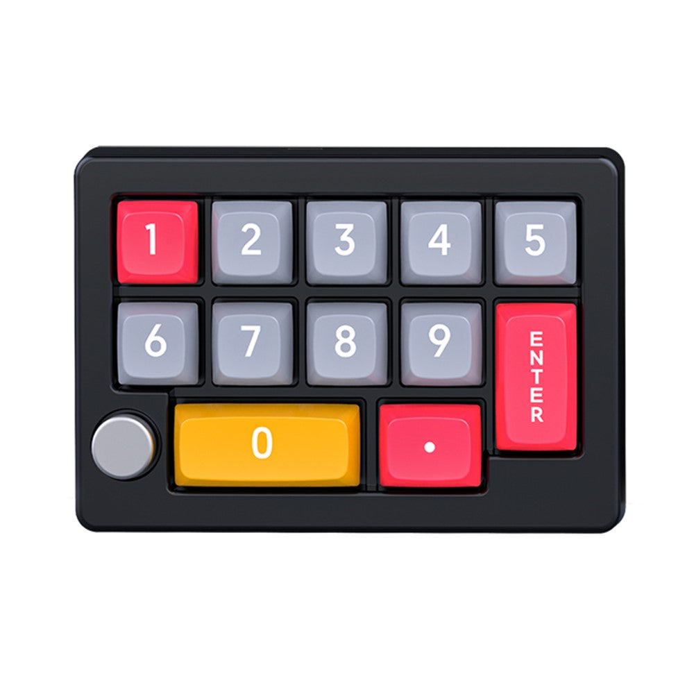 MKESPN K808 Mini Mechanical Keyboard 13 Keys Hot-Swappable RGB Backlit Programmable Keypad