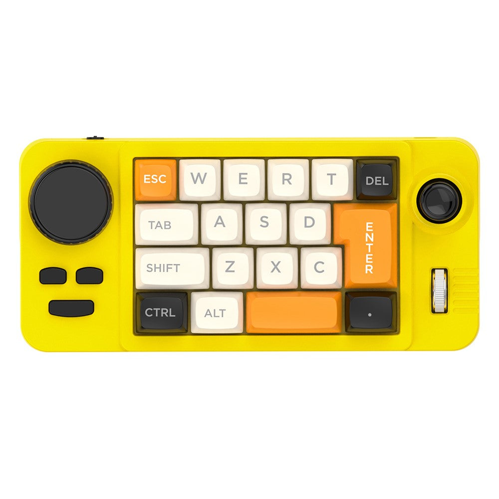 MKESPN K811 Gaming 22 Keys Keypad RGB Backlit Mechanical Macro Programmable Keyboard with Dial Joystick