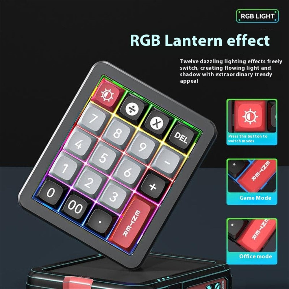 MKESPN K812 Gaming Mechanical Keyboard RGB Backlit Hot-Swappable Macro Programmable Keypad