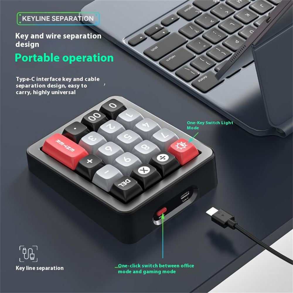 MKESPN K812 Gaming Mechanical Keyboard RGB Backlit Hot-Swappable Macro Programmable Keypad