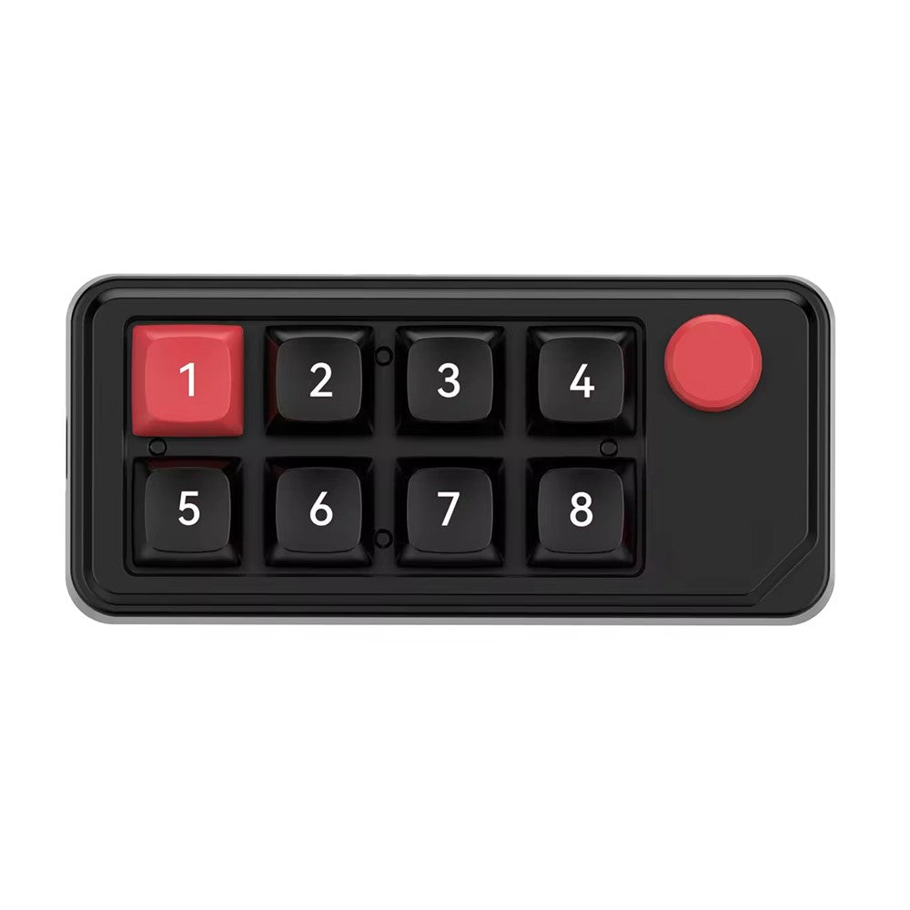 MKESPN K815A Programmable Gaming 8 Keys Hot-Swappable Keyboard RGB Light Mini Mechanical Numeric Keyboard