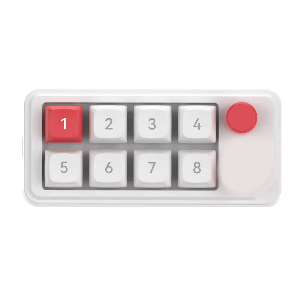 MKESPN K815A Programmable Gaming 8 Keys Hot-Swappable Keyboard RGB Light Mini Mechanical Numeric Keyboard