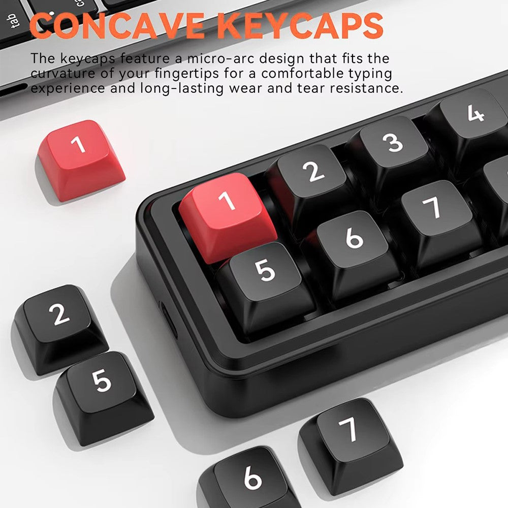 MKESPN K815B 8-Key RGB Mechanical Numeric Keyboard Hot-Swappable Compact Gaming Keypad