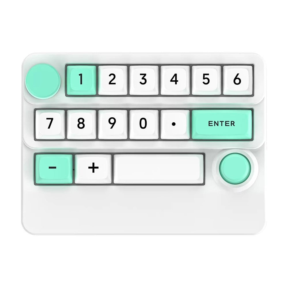 MKESPN W909 15 Keys Mechanical Gaming Keyboard Wireless / Bluetooth-Compatible / Wired RGB Backlit Keypad