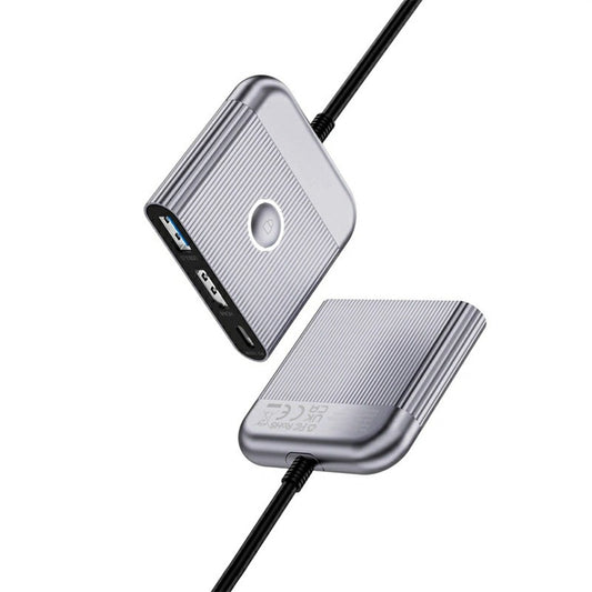 WIWU HB002 For Laptop 3 in 1 Type C Hub with USB C / 4K 60Hz HD / USB 3.0 and Screen Lock Button