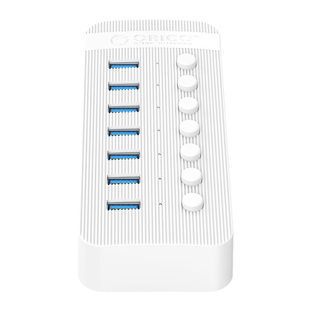 ORICO CT2U3-7AB ABS Multi-port USB3.0 HUB with Individual Switches