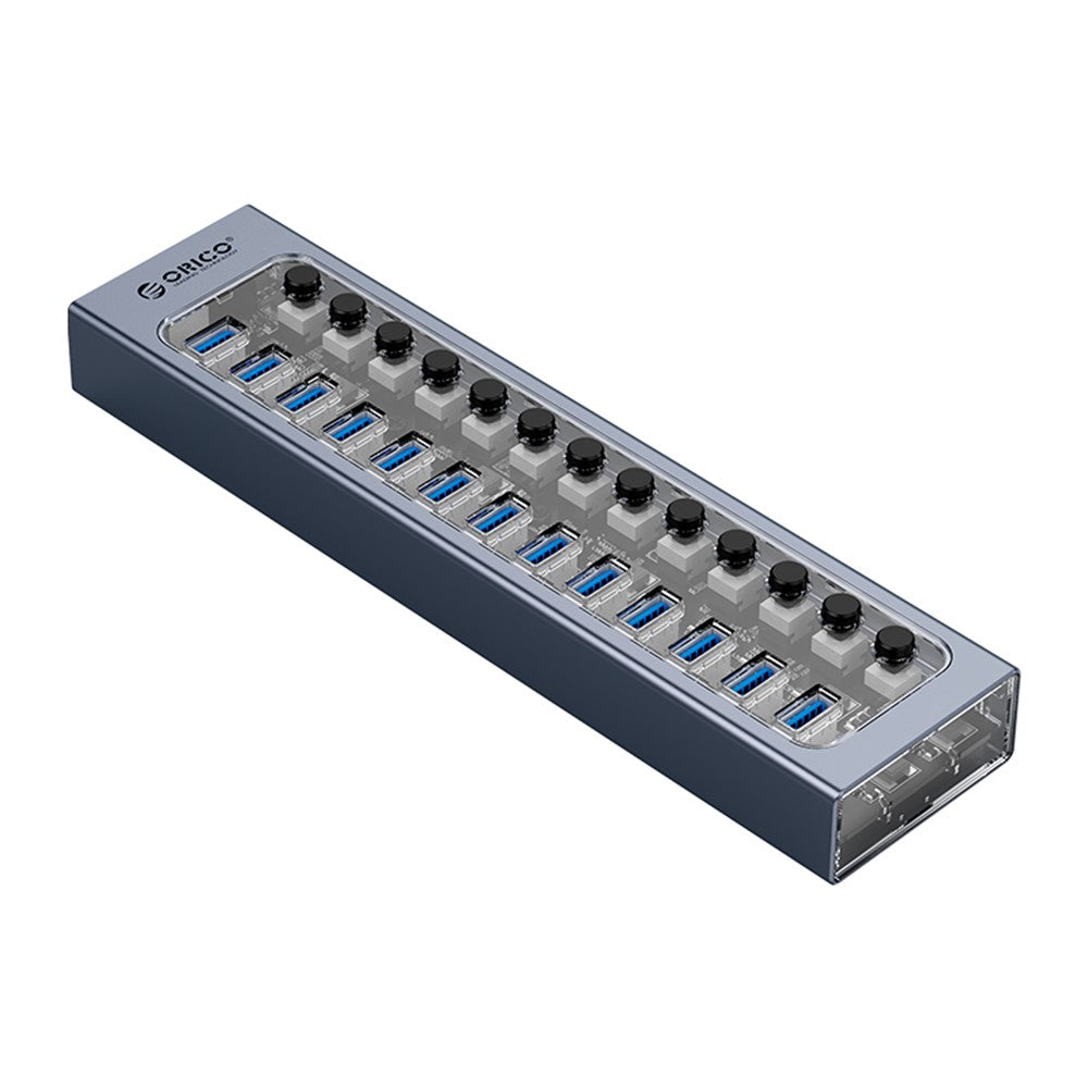 ORICO AT2U3-13AB Aluminum Alloy + PC USB3.0 Multi-port HUB with Individual Switches