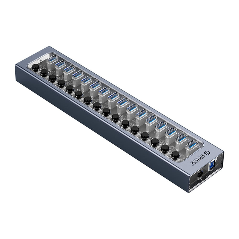 ORICO AT2U3-16AB Aluminum Alloy + PC USB3.0 Multi-port HUB with Individual Switches