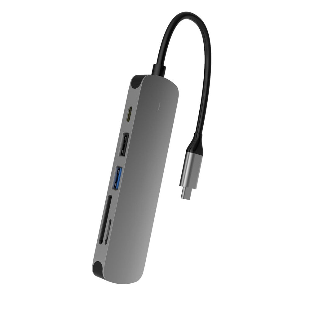 SEEWEI BX6H Type-C to HUB Adapter 6-IN-1 Multi-function HUB Expander