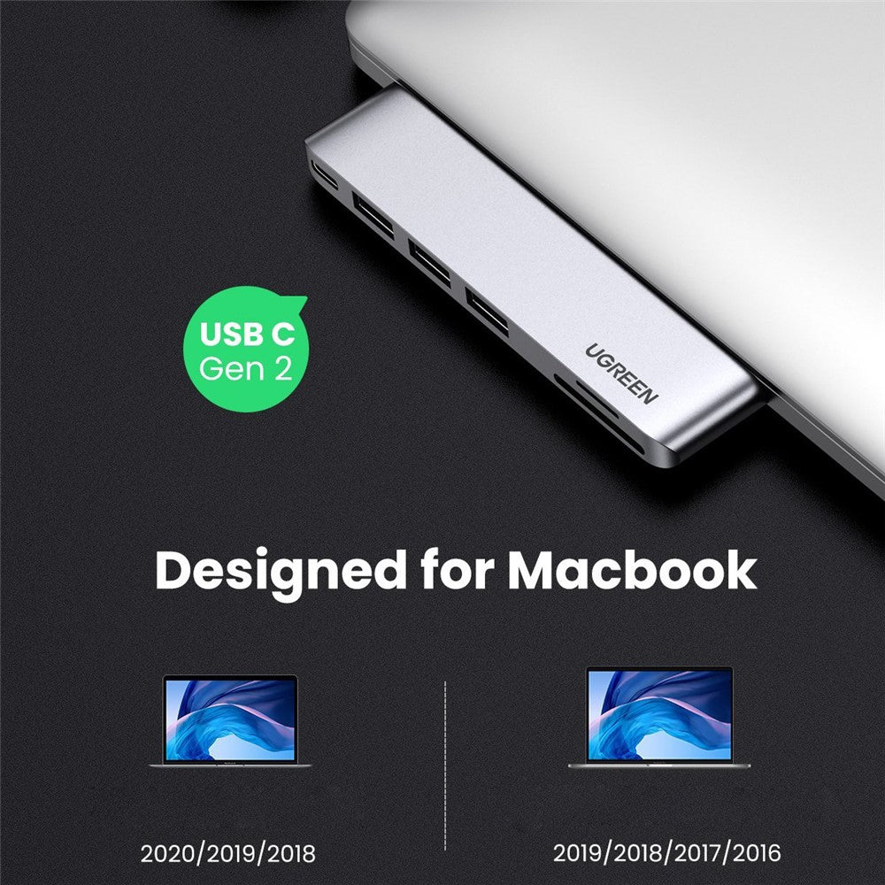 UGREEN 60560 USB-C Hub Splitter Adapter Thunderbolt 3 Dock Card Reader for MacBook Pro / Air