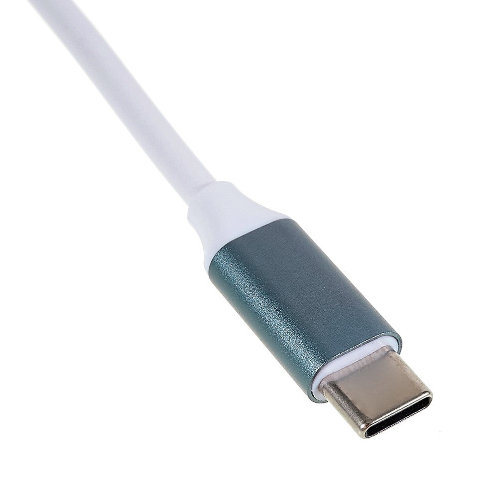 USB-C 5-in-1 Hub Splitter 3 x USB3.0 5Gbps High Speed TF SD Card Reader Adapter