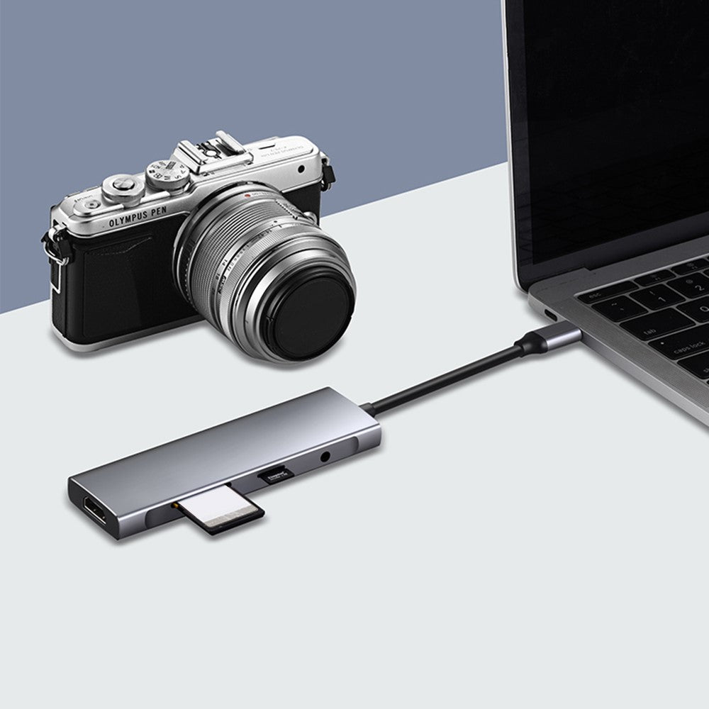 9 in 1 Docking Station 4K 30Hz USB C Hub HDMI Compatible 100W PD USB 3.0 + 2.0 Multiport Adapter for Laptop PC