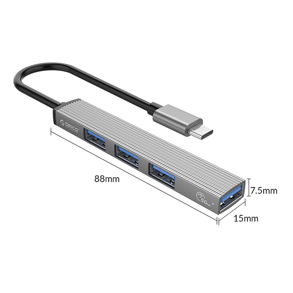 ORICO AH-13 Type-C to USB3.0/2.0 Expansion Adapter 4 USB Ports Hub