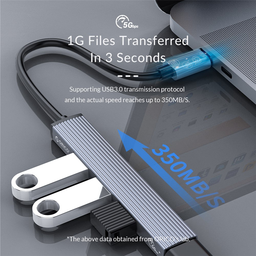 ORICO AH-13 Type-C to USB3.0/2.0 Expansion Adapter 4 USB Ports Hub