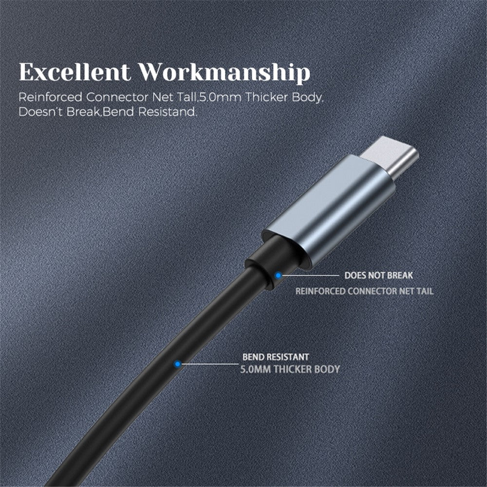 USB C Hub to 4xUSB Ports Adapter Compatible for USB C Laptops and Other Type C Devices