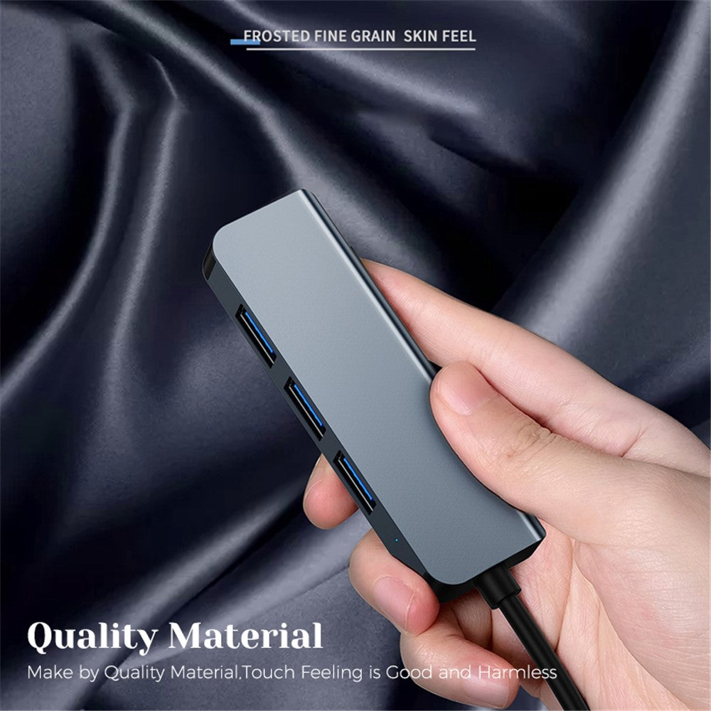 USB C Hub to 4xUSB Ports Adapter Compatible for USB C Laptops and Other Type C Devices