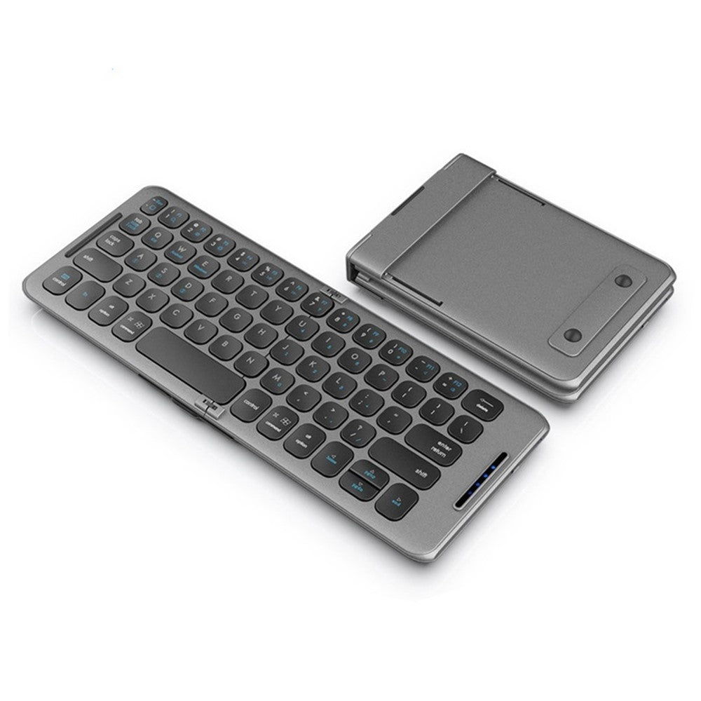 B088 Portable Foldable Bluetooth-compatible 65 Keys Keyboard Three-Channel Computer Laptop Phone Wireless Keyboard